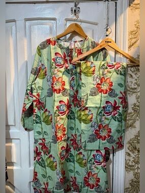 Floral Mint Green Women's dress brand Ethnc